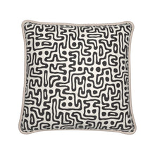 将图片加载到图库查看器,Hand Drawn Labyrinth Silk Pillows by The Photo Access