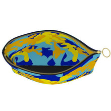 Load image into Gallery viewer, Yellow Blue Neon Camouflage Clutch Purse by The Photo Access