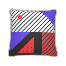 Load image into Gallery viewer, Neo Memphis Patches Stickers Silk Pillows by The Photo Access