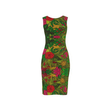 गैलरी व्यूवर में इमेज लोड करें, Hand Drawn Floral Seamless Pattern Bodycon Dress by The Photo Access