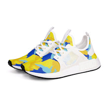 Load image into Gallery viewer, Yellow Blue Neon Camouflage Unisex Lightweight Sneaker by The Photo Access