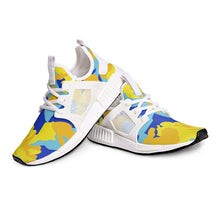 Load image into Gallery viewer, Yellow Blue Neon Camouflage Unisex Lightweight Sneaker by The Photo Access