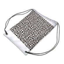 Load image into Gallery viewer, Hand Drawn Labyrinth Drawstring Sports Bag by The Photo Access