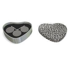 将图片加载到图库查看器,Hand Drawn Labyrinth Triple Silver Disk Pendant Necklaces by The Photo Access