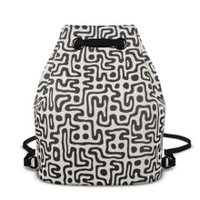 Load image into Gallery viewer, Hand Drawn Labyrinth Bucket Backpack by The Photo Access