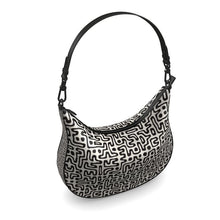 Load image into Gallery viewer, Hand Drawn Labyrinth Curve Hobo Bag by The Photo Access