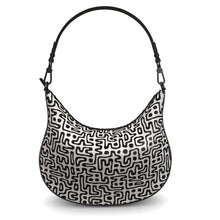 Load image into Gallery viewer, Hand Drawn Labyrinth Curve Hobo Bag by The Photo Access