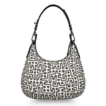 Load image into Gallery viewer, Hand Drawn Labyrinth Mini Curve Bag by The Photo Access
