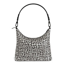Load image into Gallery viewer, Hand Drawn Labyrinth Square Hobo Bag by The Photo Access