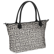 Load image into Gallery viewer, Hand Drawn Labyrinth Zip Top Handbags by The Photo Access