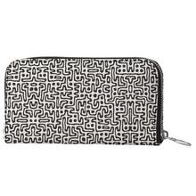 Load image into Gallery viewer, Hand Drawn Labyrinth Leather Zip Wallet by The Photo Access