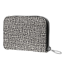 Load image into Gallery viewer, Hand Drawn Labyrinth Small Leather Zip Purse by The Photo Access