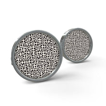 Load image into Gallery viewer, Hand Drawn Labyrinth Cufflinks by The Photo Access