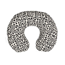 Cargar imagen en el visor de la galería, Hand Drawn Labyrinth Travel Neck Pillow by The Photo Access