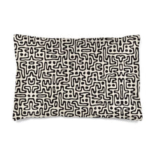 Загрузить изображение в средство просмотра галереи, Hand Drawn Labyrinth Silk Pillow Case by The Photo Access