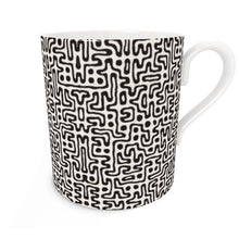 Cargar imagen en el visor de la galería, Hand Drawn Labyrinth Bone China Mug by The Photo Access