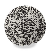 Load image into Gallery viewer, Hand Drawn Labyrinth Big Bolster Cushion by The Photo Access