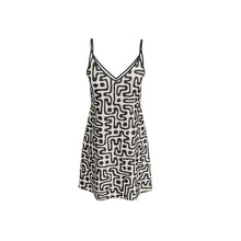 Load image into Gallery viewer, Hand Drawn Labyrinth Slip Dress by The Photo Access