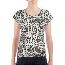 Load image into Gallery viewer, Hand Drawn Labyrinth Ladies T-Shirt by The Photo Access