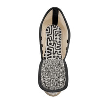 Load image into Gallery viewer, Hand Drawn Labyrinth Ladies Wedge Espadrilles by The Photo Access