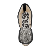 Load image into Gallery viewer, Hand Drawn Labyrinth Ladies Wedge Espadrilles by The Photo Access