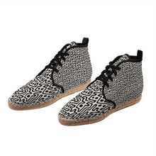 Load image into Gallery viewer, Hand Drawn Labyrinth Hi Top Espadrilles by The Photo Access