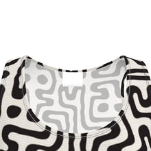 Load image into Gallery viewer, Hand Drawn Labyrinth Skater Dress by The Photo Access