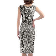 Load image into Gallery viewer, Hand Drawn Labyrinth Bodycon Dress by The Photo Access