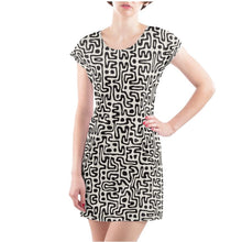 Load image into Gallery viewer, Hand Drawn Labyrinth Ladies Tunic T-Shirt by The Photo Access