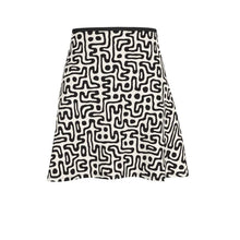 Load image into Gallery viewer, Hand Drawn Labyrinth Flared Skirt by The Photo Access