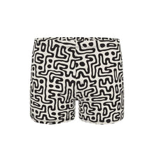 Load image into Gallery viewer, Hand Drawn Labyrinth Swimming Trunks by The Photo Access