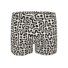 Load image into Gallery viewer, Hand Drawn Labyrinth Swimming Trunks by The Photo Access
