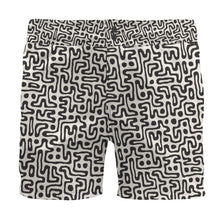 Load image into Gallery viewer, Hand Drawn Labyrinth Board Shorts by The Photo Access