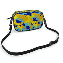 Load image into Gallery viewer, Yellow Blue Neon Camouflage Camera Bag by The Photo Access