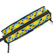 Load image into Gallery viewer, Yellow Blue Neon Camouflage Camera Bag by The Photo Access