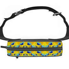 Load image into Gallery viewer, Yellow Blue Neon Camouflage Belt Bag by The Photo Access