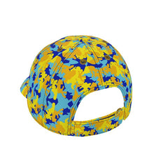Load image into Gallery viewer, Yellow Blue Neon Camouflage Baseball Cap by The Photo Access
