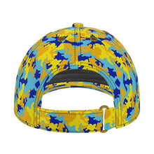 Load image into Gallery viewer, Yellow Blue Neon Camouflage Baseball Cap by The Photo Access