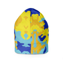 गैलरी व्यूवर में इमेज लोड करें, Yellow Blue Neon Camouflage Beanie by The Photo Access