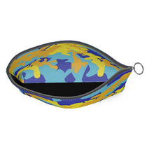 Load image into Gallery viewer, Yellow Blue Neon Camouflage Clutch Purse by The Photo Access