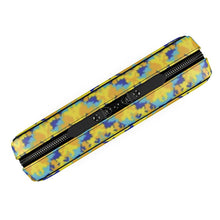 Load image into Gallery viewer, Yellow Blue Neon Camouflage Mens Large Wash Bag by The Photo Access