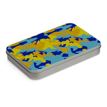 Lade das Bild in den Galerie-Viewer, Yellow Blue Neon Camouflage Plastic Jigsaw Puzzle by The Photo Access