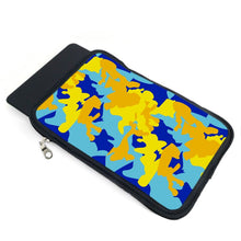 将图片加载到图库查看器,Yellow Blue Neon Camouflage Kindle Case by The Photo Access