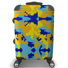 Load image into Gallery viewer, Yellow Blue Neon Camouflage Luggage by The Photo Access