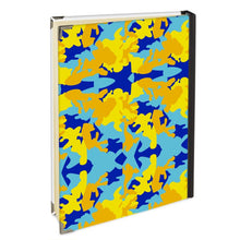 Cargar imagen en el visor de la galería, Yellow Blue Neon Camouflage Address Book by The Photo Access