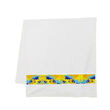 Cargar imagen en el visor de la galería, Yellow Blue Neon Camouflage Strip Towels by The Photo Access