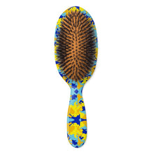 Load image into Gallery viewer, Yellow Blue Neon Camouflage Hairbrush by The Photo Access