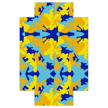 Load image into Gallery viewer, Yellow Blue Neon Camouflage Fitted Sheets USA by The Photo Access