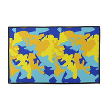 Load image into Gallery viewer, Yellow Blue Neon Camouflage Towel Sets by The Photo Access