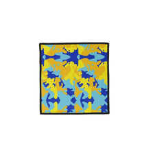 Load image into Gallery viewer, Yellow Blue Neon Camouflage Towel Sets by The Photo Access